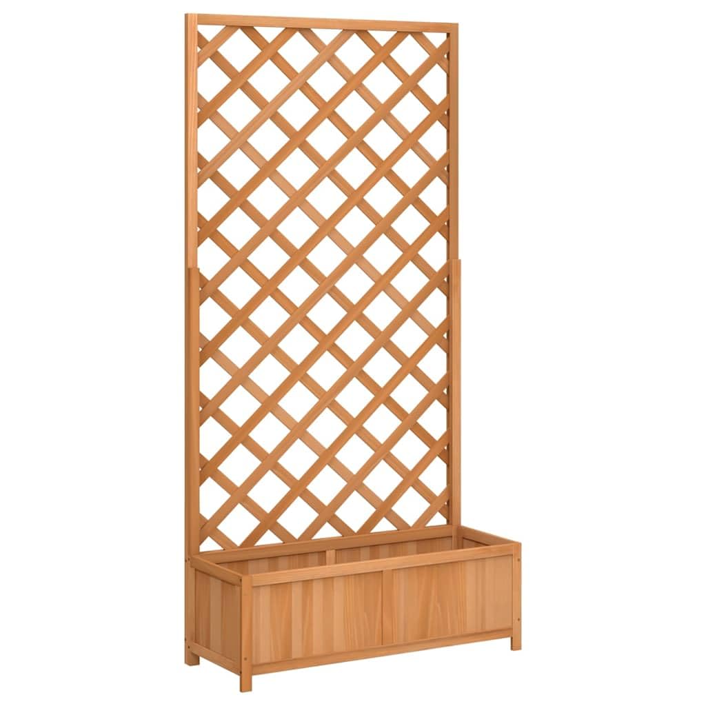 Jardinera elevada de madera