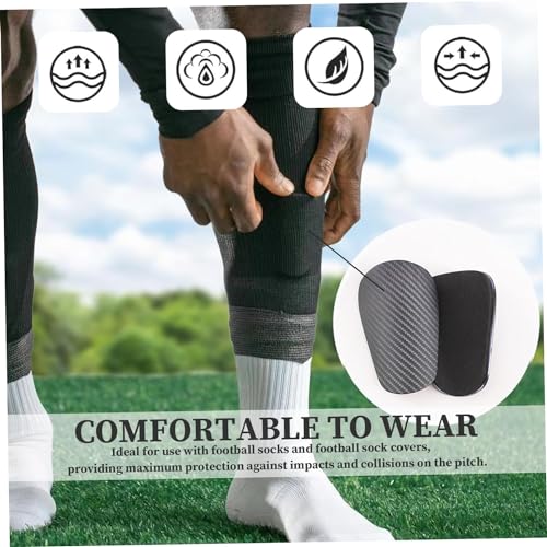 2 espinilleras de fútbol pequeñas para jóvenes y Adultos, Equipo de protección para Hombres, Mujeres, niños, niñas (9,5 x 6 cm, 11,5 x 8 cm) (S) - imagen 5