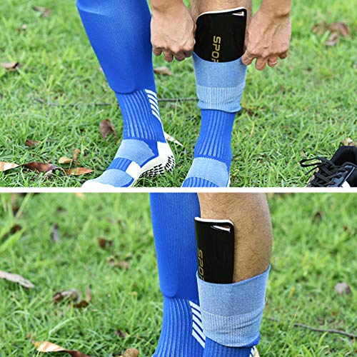 2 pares de protetores de caneleiras de futebol BESPORTBLE, caneleiras, para adultos, equipamento de