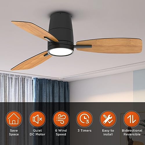 Taloya Ceiling Fan With Lights And Remote Control 42 Inch Multifunctional Quiet Fan With Three Color Temperature And High Brightness Light And Reversible Blades thumb #2