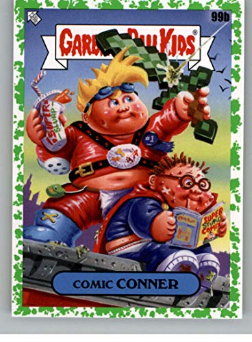 2020 Topps Garbage Pail Kids Series 2 35th Anniversary Booger Green Puke NonSport #99B COMIC CONNER Official GPK Sticker Trading Card From The Topps Company highlighting Fan Favorite Characters throughout the years in Raw (NM or Better) Condition