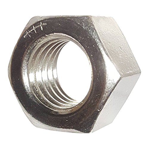 3/8-16 Finished Hex Nuts, Stainless Steel 18-8, Plain Finish, Quantity 50 by Fastenere