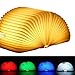 EasyULT Lampada Libro USB Ricaricabile, Lampada Led a Forma di Libro, 5 Colori Mutevoli, RGB Pieghevole in Legno Magnetico Luce Libro LED Luci Notturne USB, per Camera Letto/Scrivania/Tavolo -[Mini]