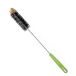 Long Bottle Brush, 17 in Bendable Cleaner Brushes for Cleaning Neck Beer Bottles, Wine, Baby Bottles, Water Bottles, Tumblers, Flask, Bird Feeder, Vase, Pipes and Brewing Supplies Black/1Pack