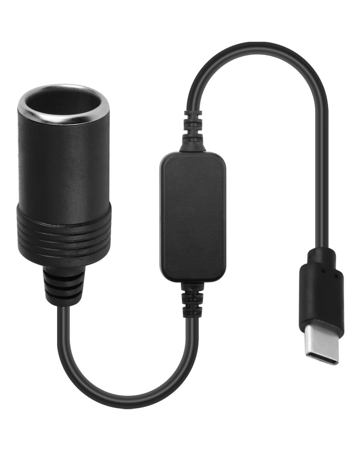 Adaptateur USB-C pour Allume-Cigare 12V Voiture,pour Enregistreur Embarqué | 60W - Prise USB-C vers Allume-Cigare,Rétroviseur avec Streaming, Radar de Vitesse, Éclairage d'Ambiance, DVR GPS