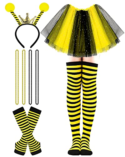 Disfraz de abeja amarillo con falda tutu para mujer miniatura 1