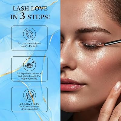 VieBeauti Lash Serum for Eyelash Growth: 5mL Eyelash Growth Serum with Advanced Formula to Boost Longer Fuller and Thicker Looking Lashes - Vegan & Cruelty-Free for Sensitive Eyes 5-Month Supply