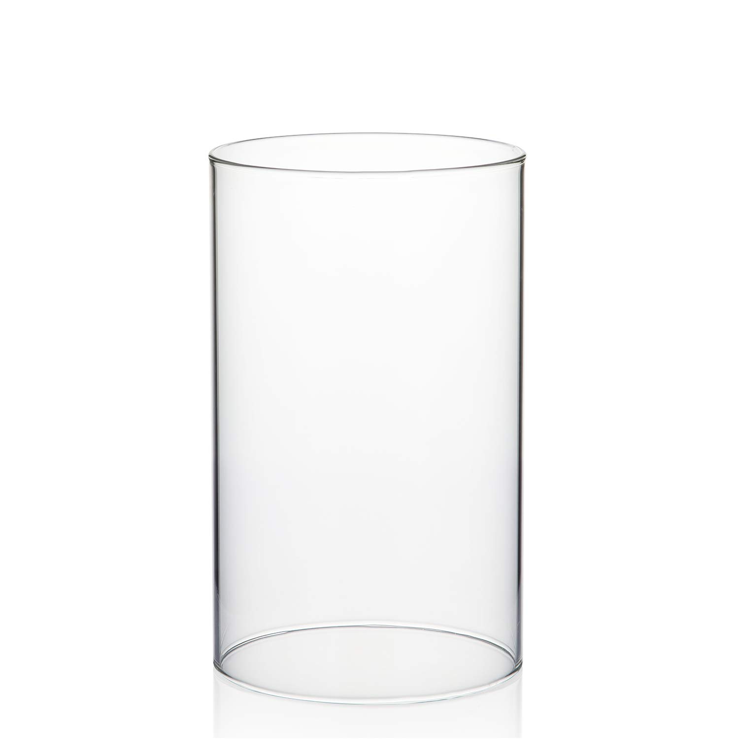 WGVI Clear Hurricane Candleholder,Glass Chimney for Candle Open Ended, Chimney Tube of Sizes in Various for Choice, 4.7" Wide x 8" Tall