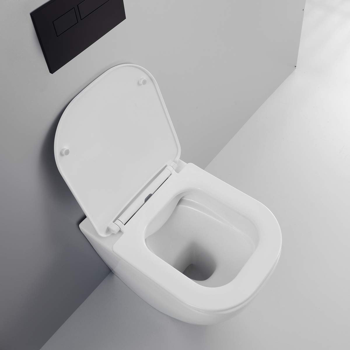 Sanitari bagno a terra filo muro Wc rimless copriwc soft close bidet mod. Nook