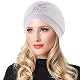 KINGREE Chemo Cap,Turban Headwear,Multi Function Headwrap and Chemo Hats for Hairloss (28 Series, White)