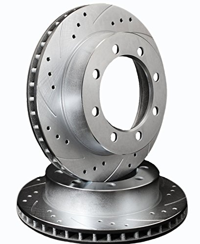 Fits 2005 Chevrolet Silverado 1500 HD [ Quadrasteer ] REAR PAIR ATL Autosports Performance Brake Rotors ATL55086-02DS