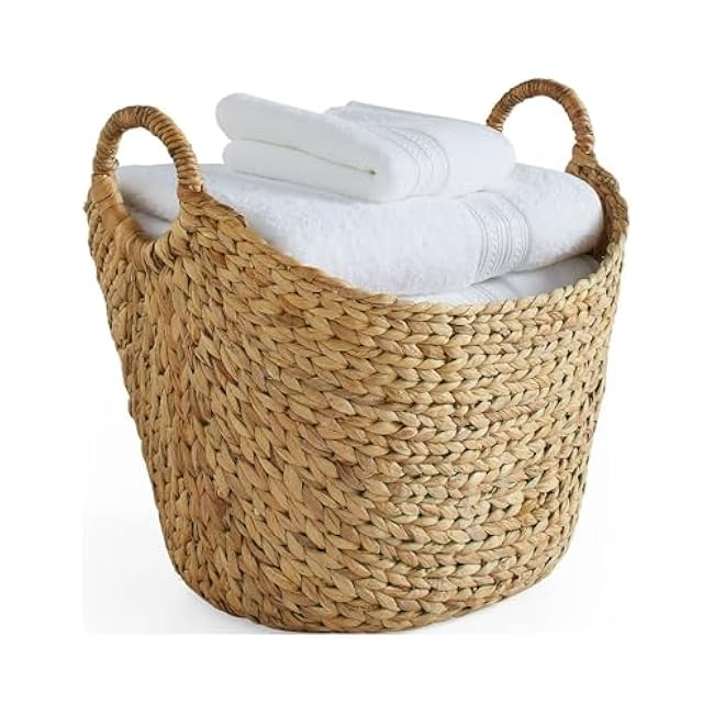 Water Hyacinth Storage Basket Extra Large Handmade Boat Decorative Natural Baskets