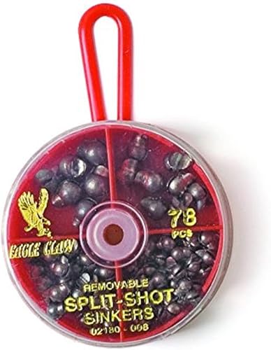 Eagle Claw Removable Split-Shot Sinkers Dial Pack