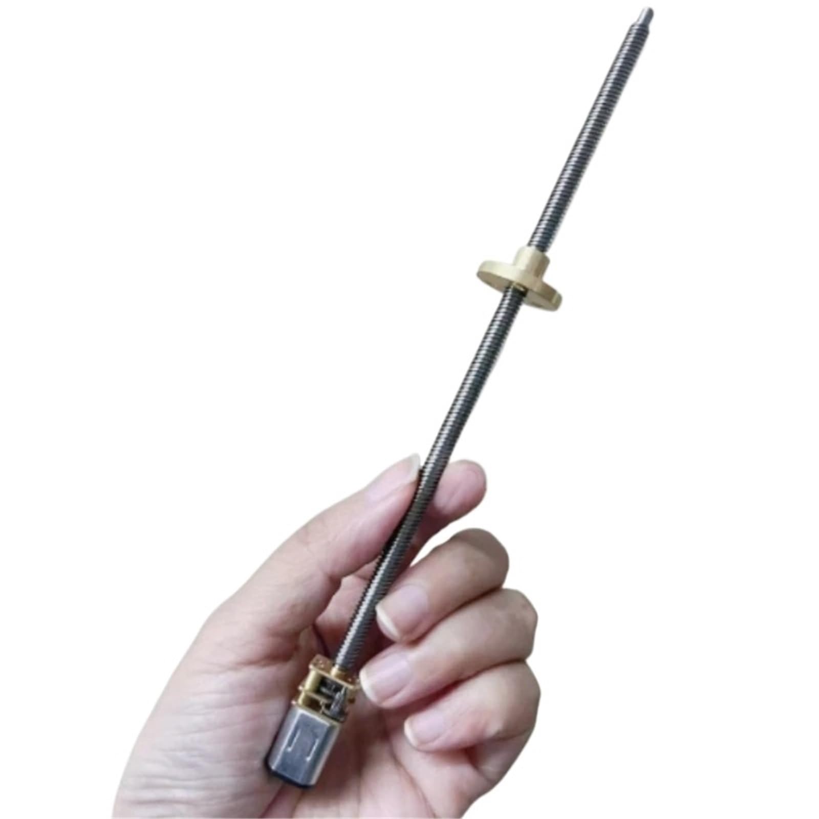 1 x silnik elektryczny silnik redukcyjny gwintu T5 x 160 mm N20 silnik z przekładnią cc z kołnierzem (12 V 60)