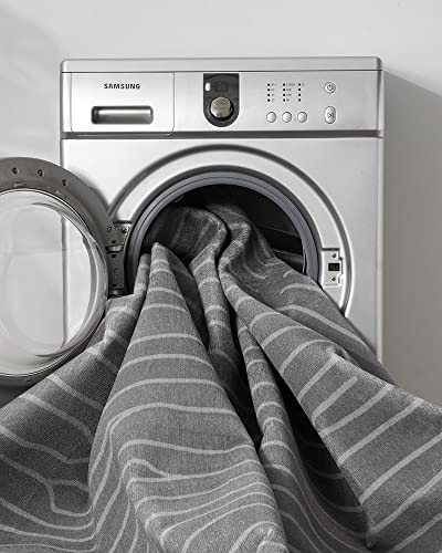 Resare Moroccan Area Rugs For Living Room, Grey Washable Rug For Bedroom,Gray Neutral Carpet With Striped Modern Design For Dining Home Office 8X10Ft #TOP6