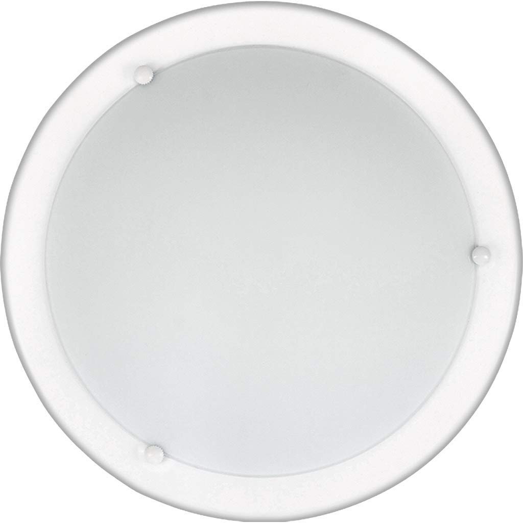 Ufo Deckenleuchte Metall Glas White/Oopal 38cm Ø