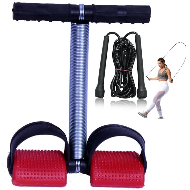 RPC99 Solid Single Tummy Trimmer and Skipping Rope Pack of 3-image-8