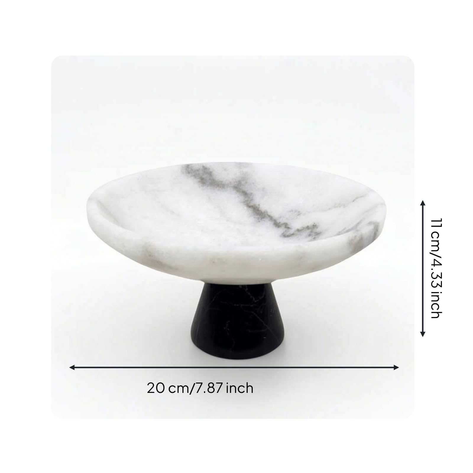 Vassoio in Marmo Naturale Centrotavola in Marmo Scultoreo Decorazione per Salotto, 200 200 H110MM, Style to 9
