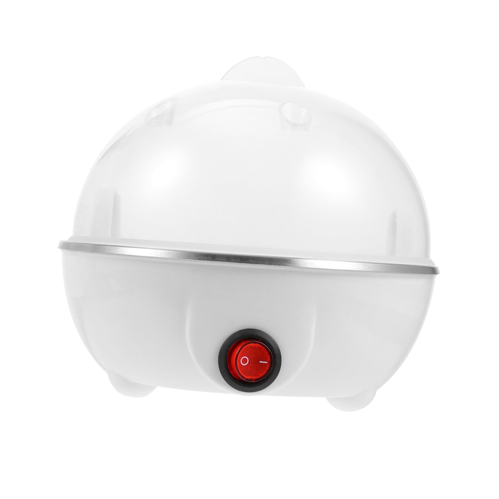 DECHOUS Single Layer 7 Eggs Capacity Electric Egg Cooker Auto Power off Healthy Cooking for Breakfast