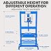 6 Ton Hydraulic h-Frame Shop Press, Heavy Duty Press with Adjustable Table & Stamping Plates for Auto Repair, Garage, Metalworking, Industrial Use - Blue