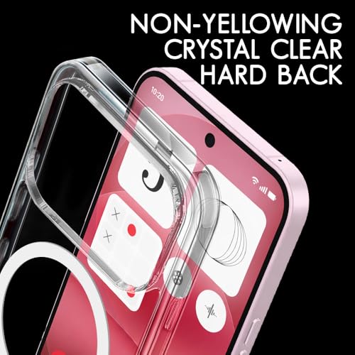 Image of TheGiftKart Ultra-Hybrid Back Case Cover for Nothing Phone 4a Pro 5G Compatible with MagSafe | Camera Protection | Hard Crystal Clear Back | Shockproof Bumper Case Cover (PC & TPU, Transparent)