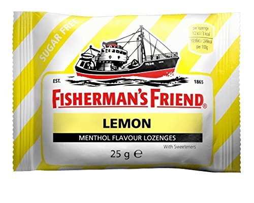 Lemon Sugar Free FISHERMAN'S FRIEND Lozenges 24 x