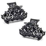 Camila Paris CP2391/2 Set of 2 French Hair Clip for Women, Small Black Antique, Girls Hair Claw Clips Jaw Fashion Durable and Styling Hair Accessories for Women, Made in France