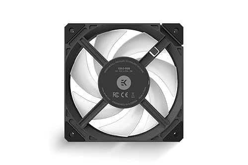 Miniatura 3 de EKWB Ventilador EK-Loop FPT de 4.724 in, 550-2300 RPM, RGB digital, negro, paquete de 3