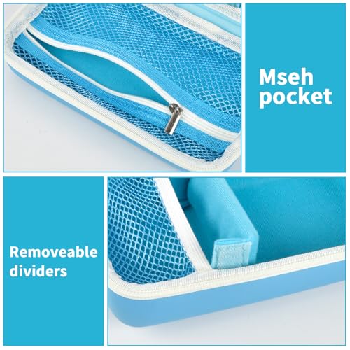 Funda para cámara instantánea infantil con 3 rollos de papel azul miniatura 3