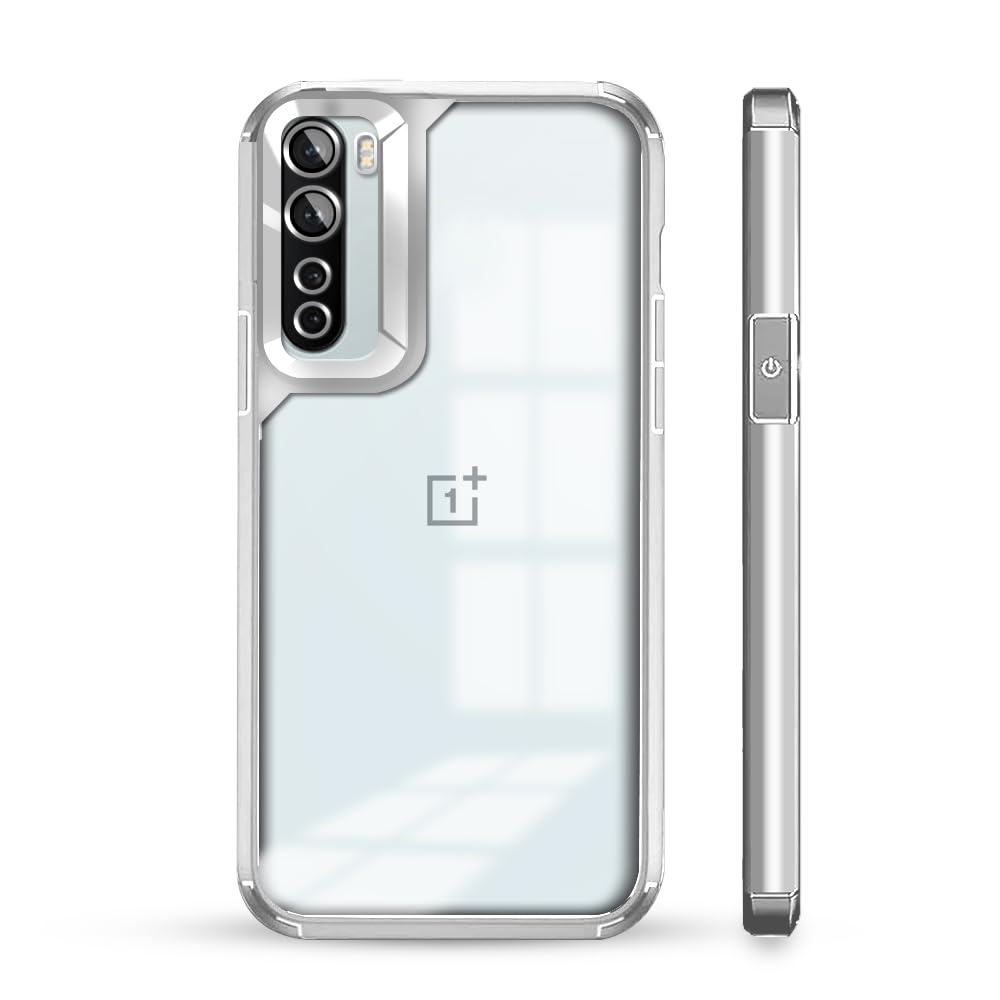 KARWAN®️Electroplated Back Cover Case for Oneplus Nord |Ultra Hybird Camera Protection Back Cover for Oneplus Nord |Transparent Case | TPU, Silver (B0D1MRP3X4) Amazon Price History, Amazon Price Tracker