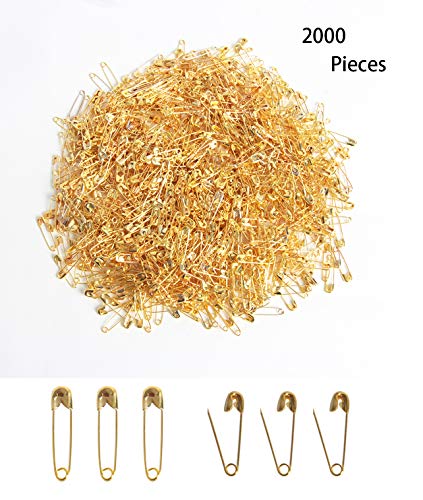 Hapy Shop 2000 Pcs Mini Metal Fastening Safety Pins,Trimming Fastening Clip Button
