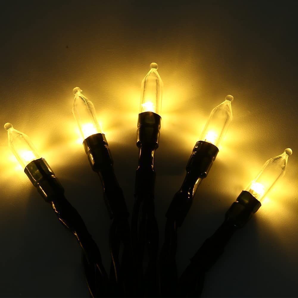 ZTD Outdoor Waterproof String Lights 32.8 Ft 8 Modes for Christmas Tree Halloween Lights Party Wedding Fairy Twinkle Decorations, White