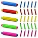 Etmact 30pcs Colored Plastic Blackboard Adjustable Chalk Clip Chalk Holder for Teachers Kids School Office Drawing Board, 5 color, 3.7" x 0.6"