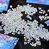 Magibeads 0.4lbs 1-3mm Tiny Glass Beads Iridescent No Hole Crystal Mini Nail Beads Water Droplet Small Glass Balls Bulk for Nail Art Crafts DIY Vases Resin Filler Jewelry Making Supplies #5