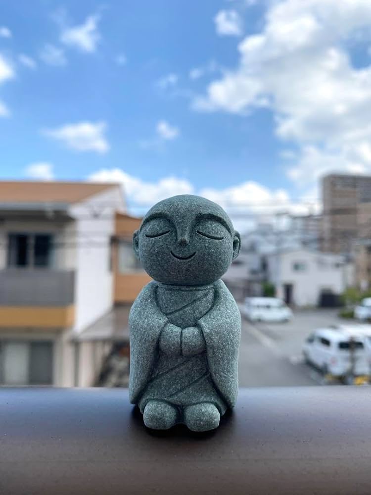 【可愛い石地蔵様・癒し地蔵・野仏・寺小僧・オブジェ】庭石置物ガーデニング造園箱庭 天然石・癒し地蔵・野仏・石仏・寺小僧・オブジェ・置物】庭石