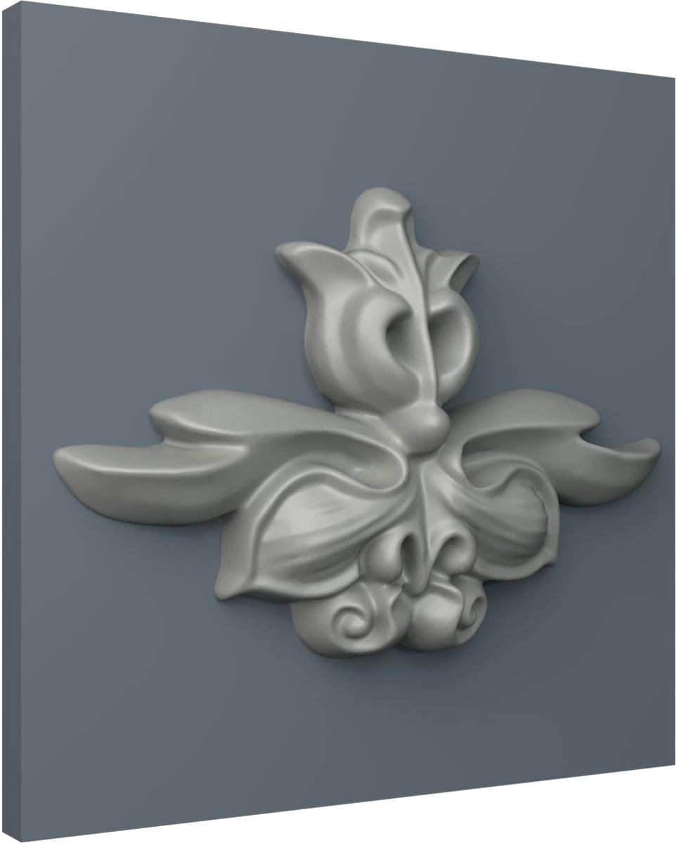Gray Polyurethane Architectural Ribbon Center Onlay