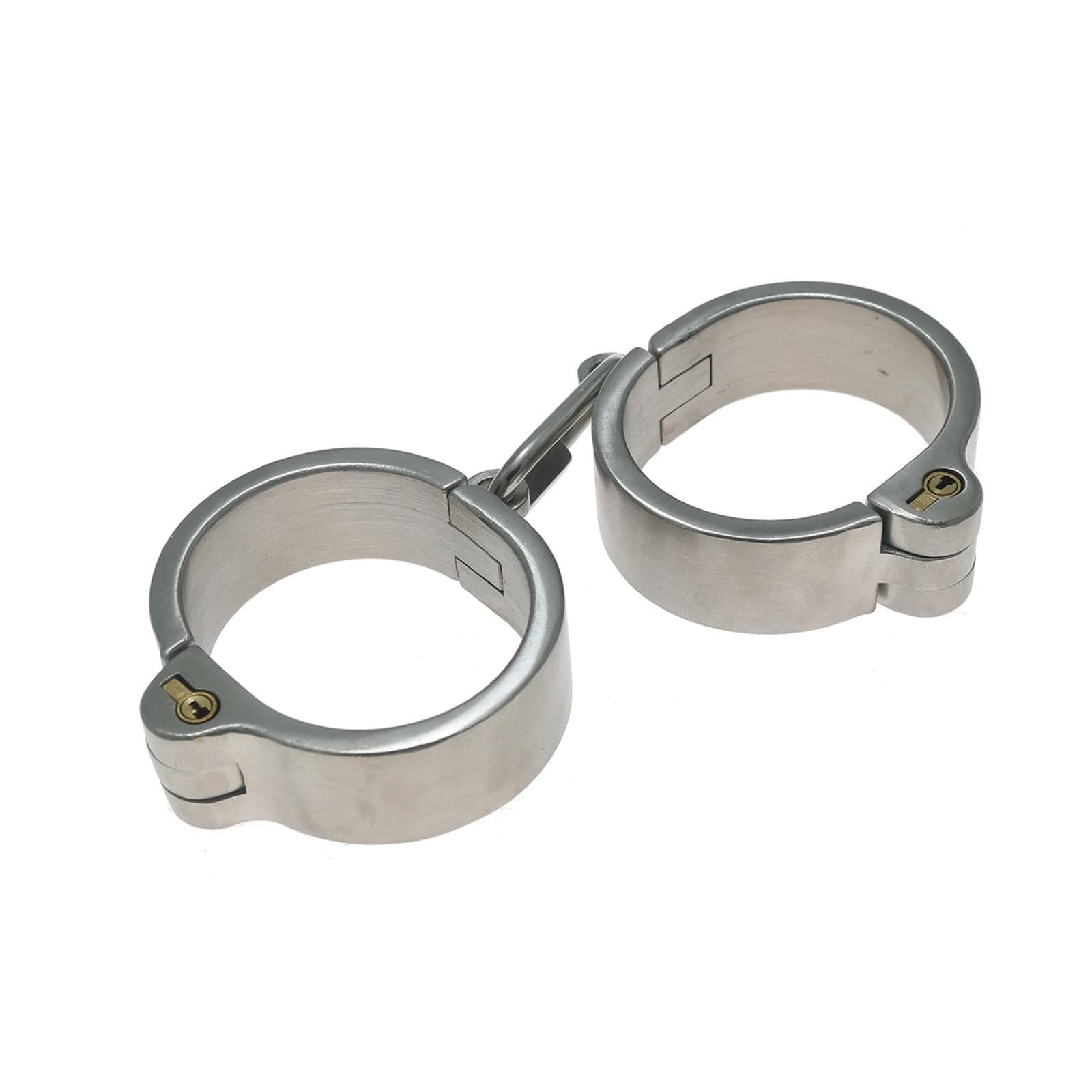 Oval Edelstahl Metall Bdsm Handfesseln Hand Manschetten, Fußfesseln Fesseln Handschellen Fußmanschetten Abschließbar Flirten SM Slave Sex Werkzeuge für Paare(Für Männer,Fußfesseln)