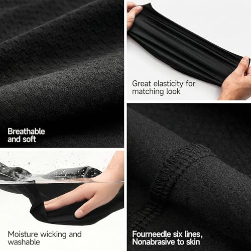 Image of QINGLONGLIN Cooling Skull Cap Sweat Wicking Breathable for Men Women 3 Pack | Lightweight Quick Dry Beanie & Helmet Liner, Stretch Non-Slip Fit Under Hard Hat, Construction Gym Cycling Running Workout