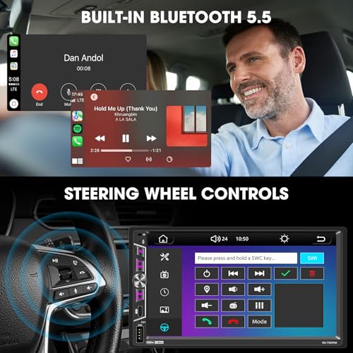 Radio Carplay Doble Din 7" con Pantalla Táctil IPS miniatura 6