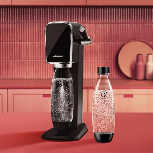 Image of sodastream Black 1L Slim Carbonating Bottles Twin Pack, Pack of 2