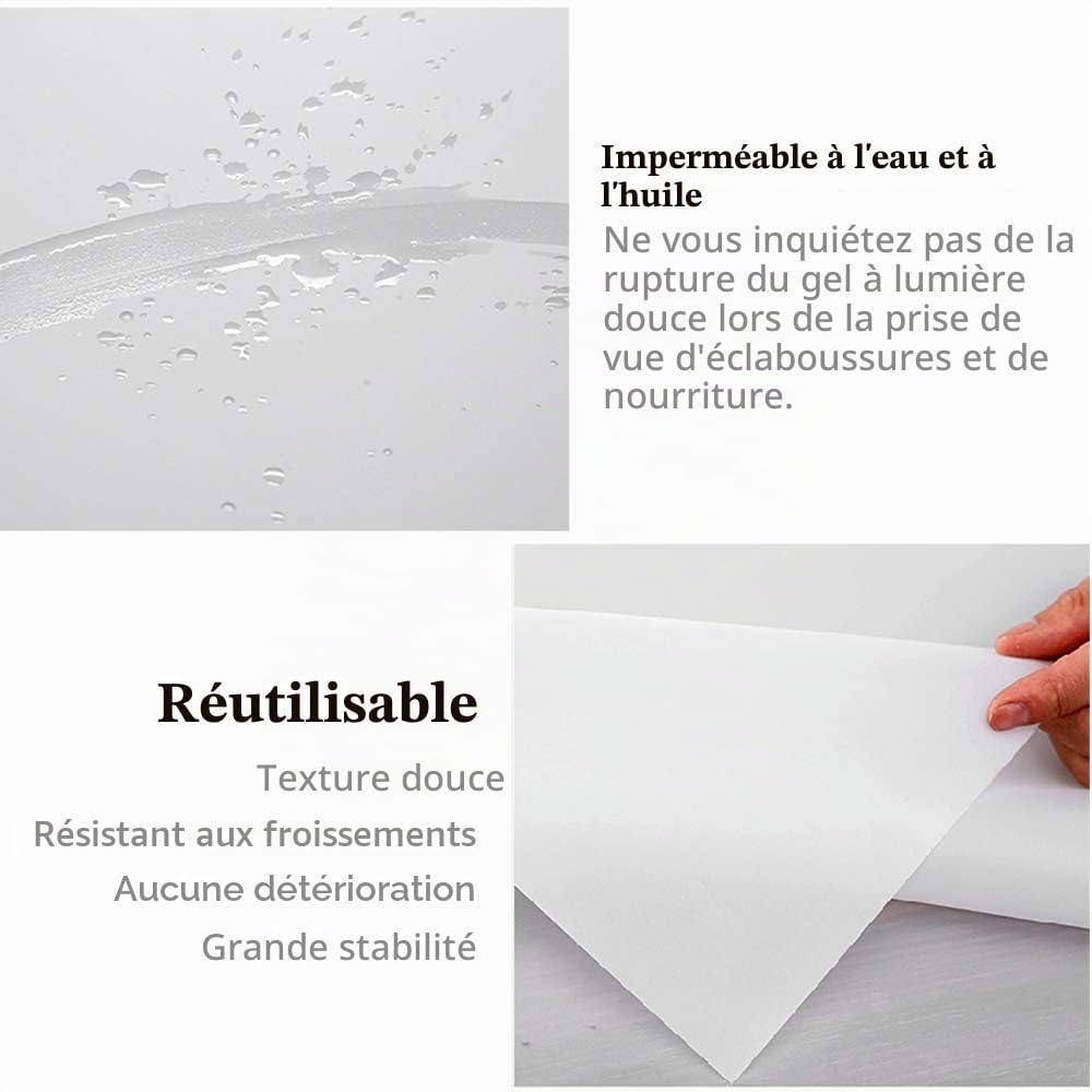 Lot de 6 Feuilles filtrantes de Film de Diffusion 40 x 50 cm pour lumière stroboscopique LED