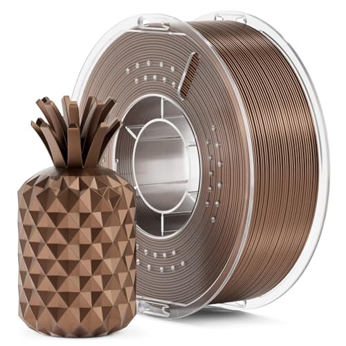Image of ELEGOO Metallic PLA Filament 1.75mm Metallic Bronze 1KG, Metal-Like Shiny 3D Printer Filament High Dimensional Accuracy, 1kg Spool (2.2lbs) Compatible with Most FDM 3D Printers