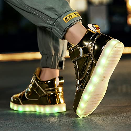 Image of JEVRITE Unisex LED Light Up High Top Sneakers - USB Charging for Women & Men - Couples Shoes