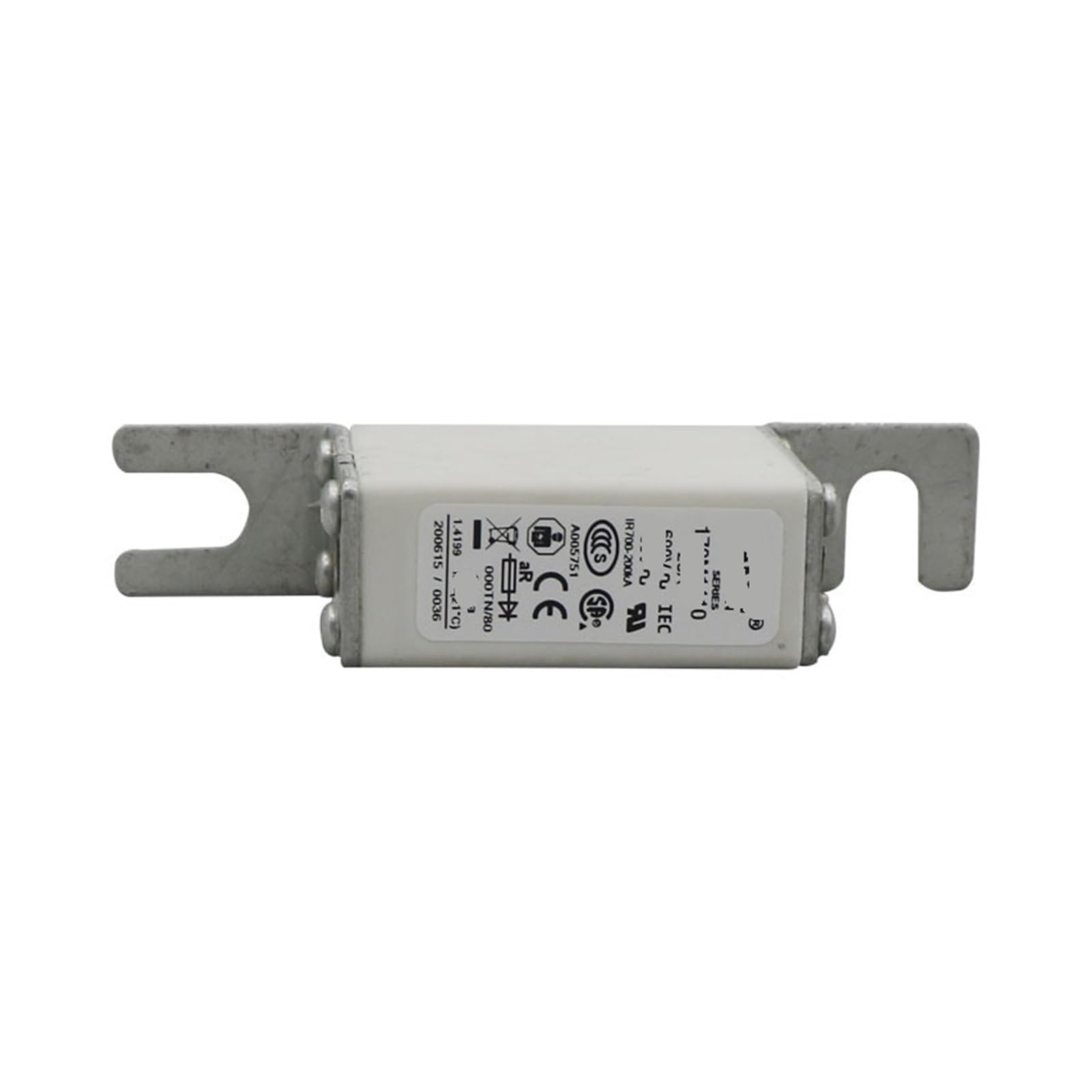 Fusible 170M5812D à couteaux aR carré taille 2 pour protection ultra-rapide