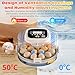 18 Incubators for Hatching Eggs, Egg Incubator with Automatic Egg Turning and Humidity Control, Intelligent Egg Incubator with Automatic Temp. Adjustment