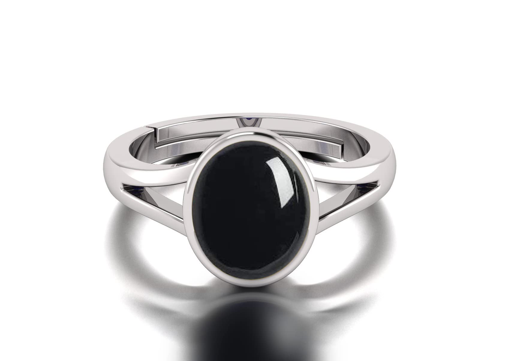 LMDLACHAMA 4.60 Ratti Sulemani Hakik Ring Original Natural Black Haqiq Precious Gemstone Hakeek Astrological Silver Plated Adjustable Ring Size 16-24 for Men and Women (B09PC4CZK1) Amazon Price History, Amazon Price Tracker
