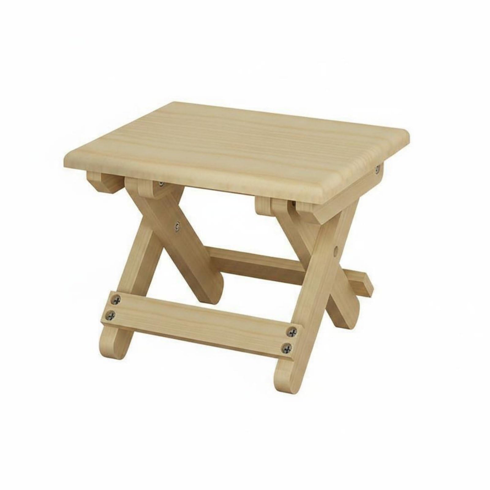 Enakshi® Folding Wooden Stool Space-Saving Portable Wood Stool Lightweight Small Folding Chair for Picnic, Sketching, Natural, M|Home & Garden | Kids & Teens at Home | Furniture | Stools-image-35