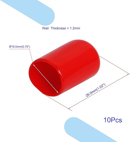 Miniatura 8 de Aopin Protectores de rosca de tornillo, cubierta de goma redonda de 0.94 pulgadas (0.945 in) de tubo flexible de PVC para tubería protectora de