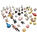 SIX VANKA Miniature Animals 65pcs Mini Resin Decoration Set for Childrens Birthday Party Kids Presents Doll House Pretend Play Toys DIY Garden Flowerpot Succulent Planter