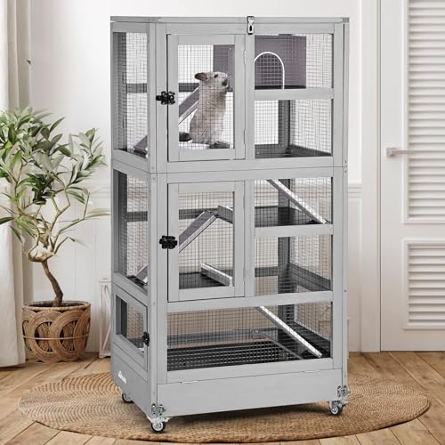 Seiyierr Ferret Cage Chinchilla Cage for Rat,Lizard,Squirrel, Chameleon,Gerbils and Other Small Animals